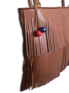 Women's Fringe Sleeve Bag