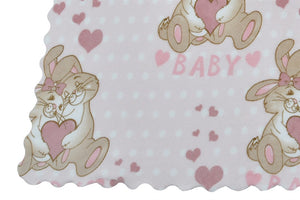 Baby's Patterned Pink Blanket